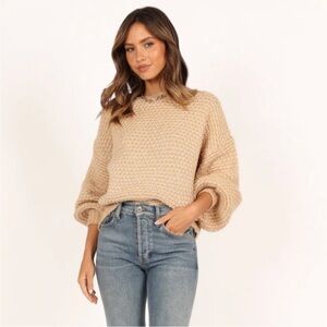 Petal & Pup | Ziggy Sweater in Tan S/M